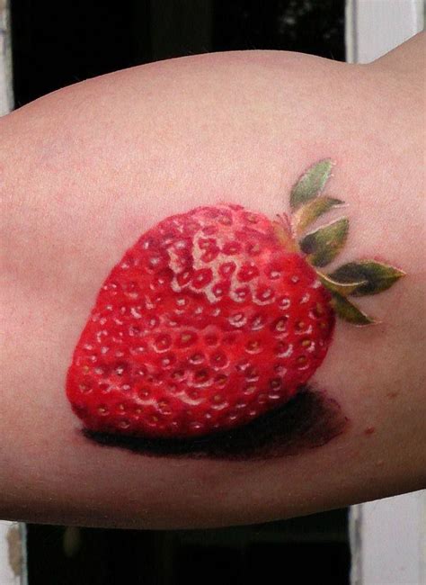 Strawberry Tattoo Designs, Ideas and Meaning | Tattoos For You