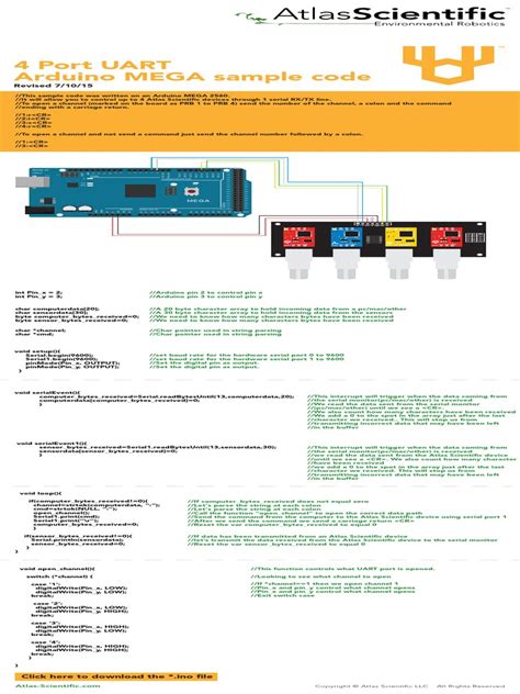 4 Port UART Arduino MEGA Sample Code: Revised 7/10/15 | PDF | Pointer ...