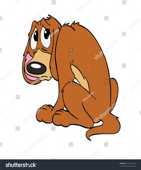 Hand Drawn Cartoon Dogbad Dog Stock Illustration 118193278 | Shutterstock