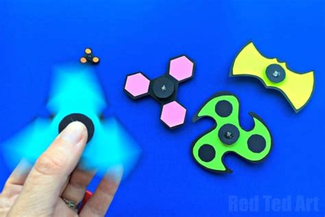 DIY Printable Fidget Spinner Template (without bearings) - Red Ted Art ...