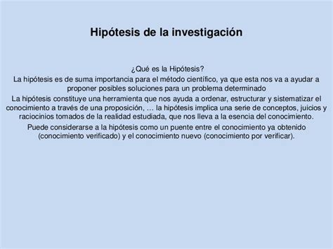 Hipotesis Cientifica