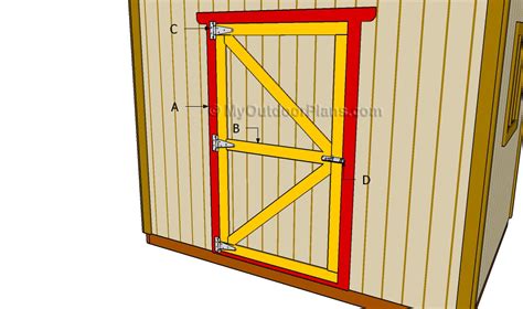 DIY Shed Door Plans | MyOutdoorPlans