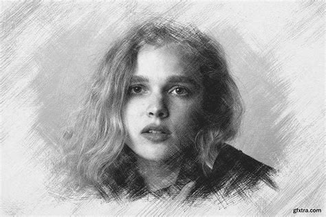 CreativeMarket - Pencil Drawing Photo Effect 6606274 » GFxtra