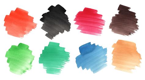 8 Watercolor Brush Texture (PNG Transparent) | OnlyGFX.com