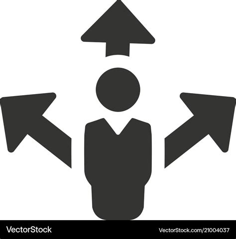 Decision making icon Royalty Free Vector Image