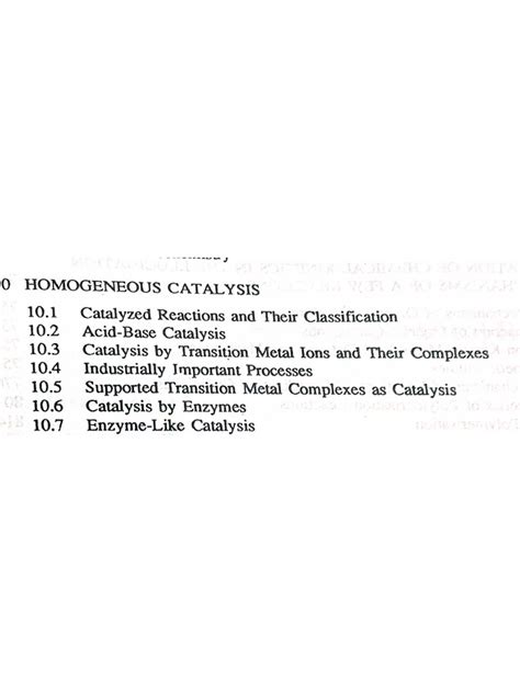 Homogeneous Catalysis | PDF