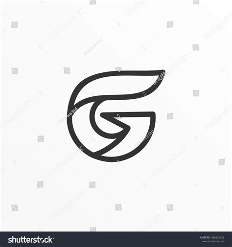 Letter G Silhouette Illustration Vector Design Stock Vector (Royalty ...