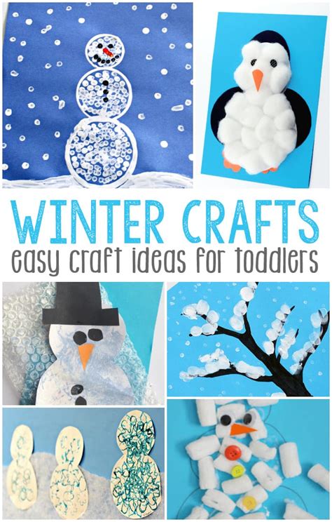 Simple Winter Crafts for Toddlers - Easy Peasy and Fun