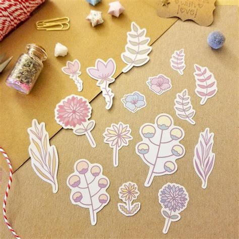 Wildflower Stickers - Etsy