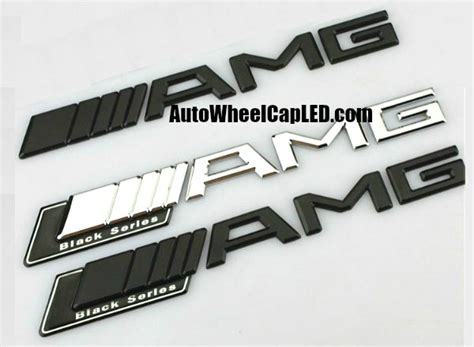 Mercedes Benz AMG 2015 Black Series Chrome Silver Metal Trunk Emblems ...