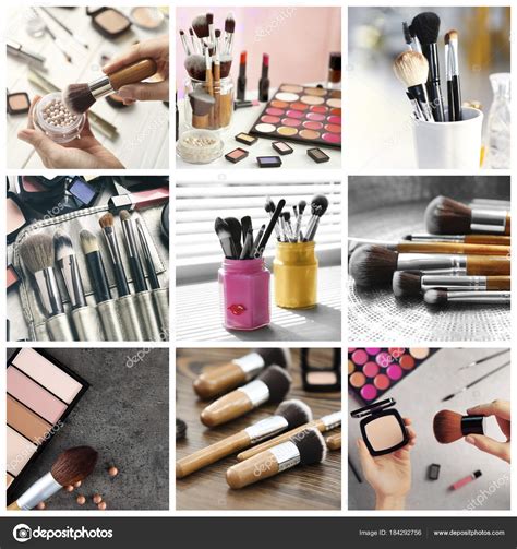 Makeup artist set with tools — Stock Photo © belchonock #184292756