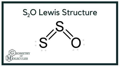 Disulfur Monoxide Lewis Structure