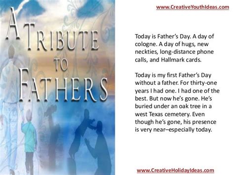 Parent Ministry Sermons - Father’s Day: A Tribute