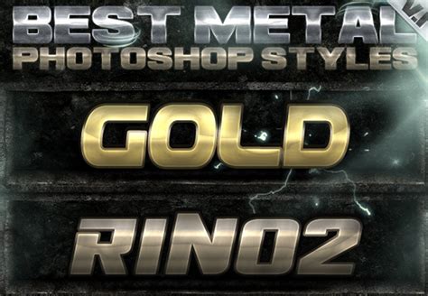 45+ Classic Metal Layer Photoshop Styles | Free PSD Downloads