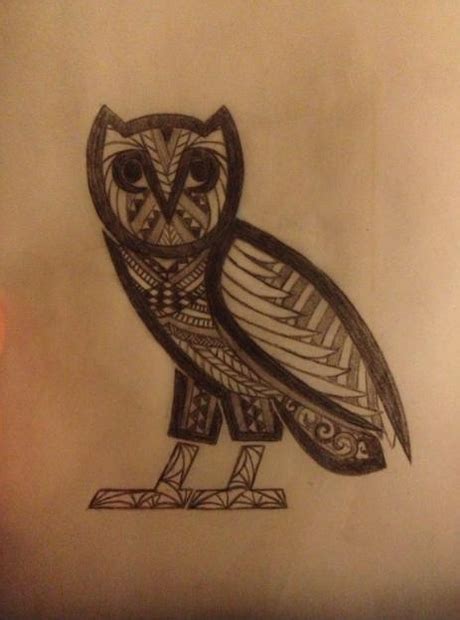 This intricate OVO owl involves stunning tribal line work. - Views From ...