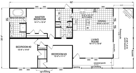 Best Two Bedroom Mobile Home Floor Plans Single Wide Comfortable – New ...