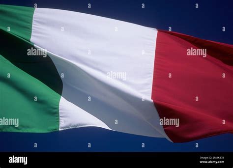 The national flag/colours of Italy Stock Photo - Alamy