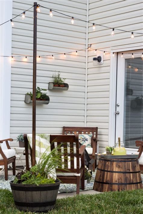 20 Backyard Lighting Ideas - How to Hang Outdoor String Lights