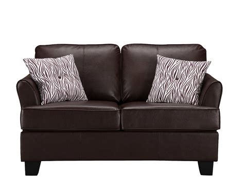 Chantal Twin Size Sleeper Sofa Hide A Bed With Throw Pillows, Brown ...