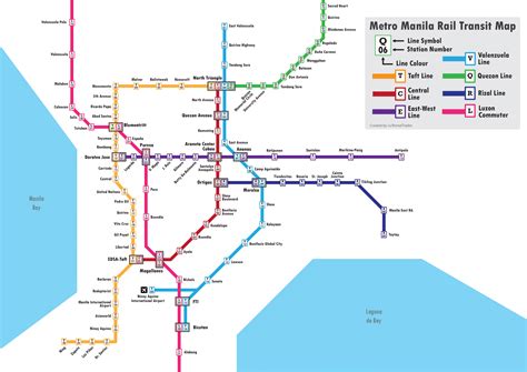 I made a map of the Metro Manila Transit Rail based off the Tokyo Metro ...