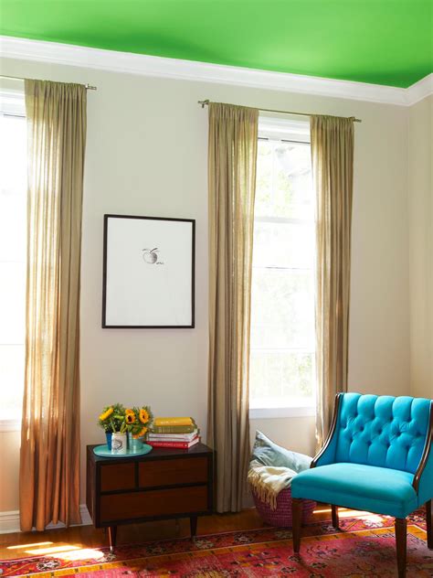 Paint a Bold Color on Your Ceiling | Home Remodeling - Ideas for ...