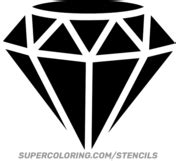 Diamond Stencil | Free Printable Papercraft Templates