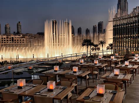 Armani Hotel Dubai – Burj Khalifa, Dubai, UAE – Fountain View Dining ...