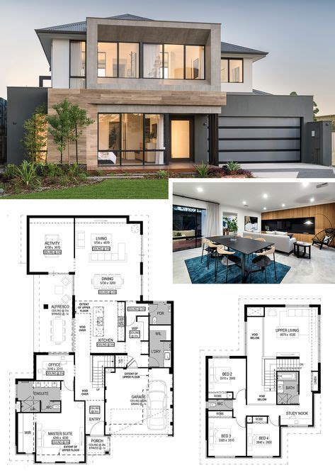 12 Two Storey House Design with Floor Plan and Elevation