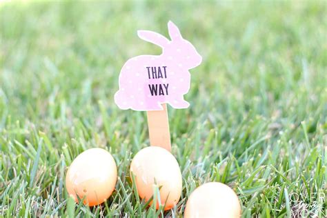 Easter Egg Hunt Printable Signs - Over the Big Moon