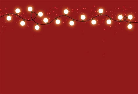 Premium Vector | Christmas lights, decorative design elements, winter ...