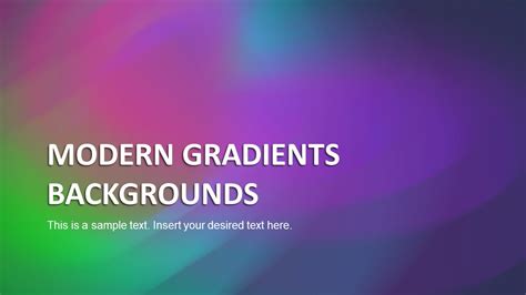 Modern Gradient Backgrounds for PowerPoint - SlideModel