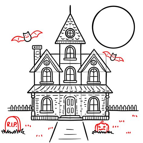 How to Draw a Haunted House for Halloween: Step-by-Step Guide