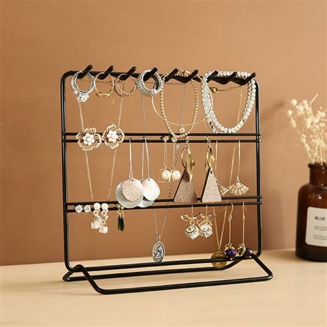 V.I.P. - 3-layer Jewelry Earring Necklace Ring Organizer Stand Storage ...