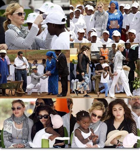 Madonna lays first brick of her Malawi school - MadonnaTribe Decade