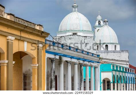 Afternoon View Spanish Colonial Buildings Historic Stock Photo ...