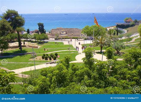 The Amphitheatre of Tarragona, Spain Stock Photo - Image of city ...