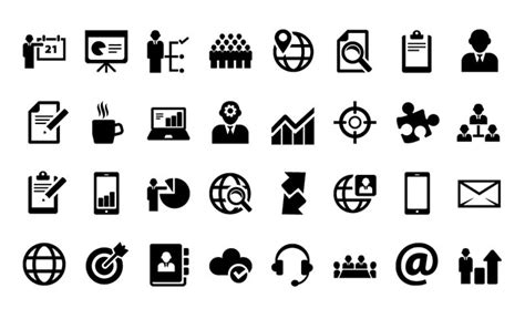 Business Vector Icon Set - Free Vector Site | Download Free Vector Art ...