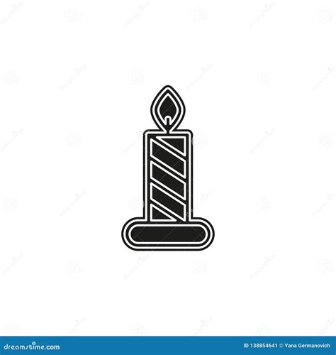 Candle Icon. Logo Element Illustration Stock Vector - Illustration of ...