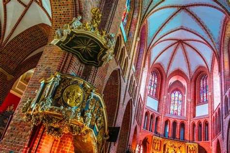 Interior of Cathedral in Poznan, Poland Editorial Stock Image - Image ...