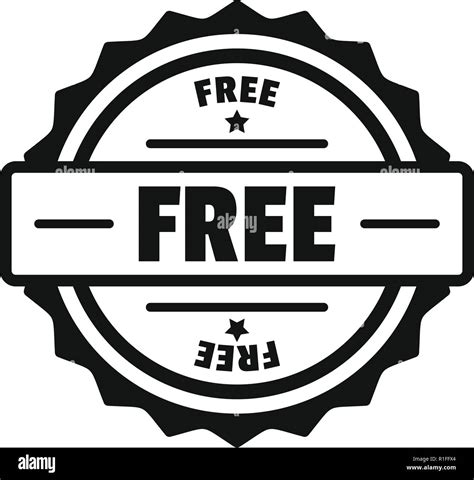 Free logo. Simple illustration of free vector logo for web Stock Vector ...