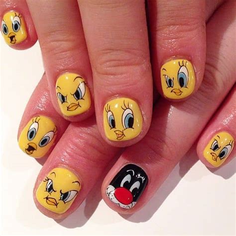 25 Cutesy Cartoon Nail Art for Reminiscing Childhood