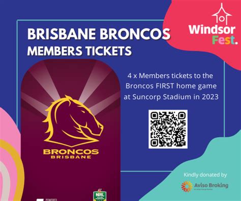 4 x Brisbane Broncos Game Tickets | AirAuctioneer