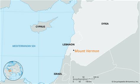 Mount Hermon | Height, Map, & Facts | Britannica