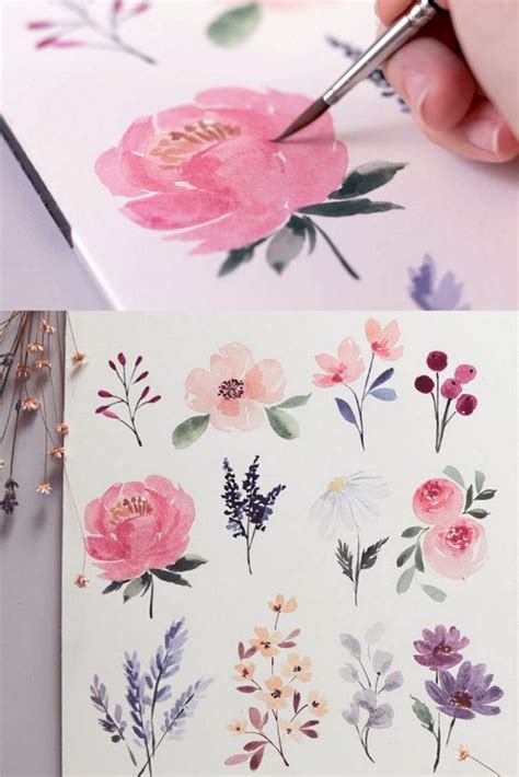 20+ Best Watercolor Flowers Tutorials & Videos - A Piece Of Rainbow