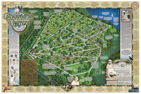 Bonaventure Cemetery Map | Color 2018