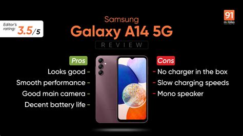 Samsung Galaxy A14 5G Review - Pros and cons, Verdict | 91Mobiles