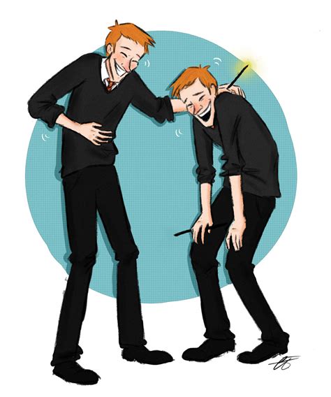 Laughing Weasley Twins by xxiiCoko on DeviantArt