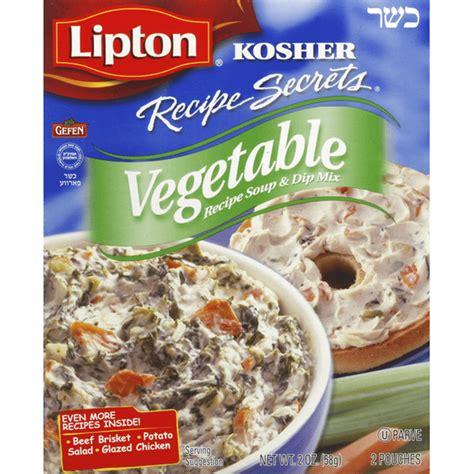 Lipton Recipe Soup & Dip Mix, Vegetable (2 each) - Instacart