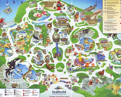 Map of SeaWorld Orlando