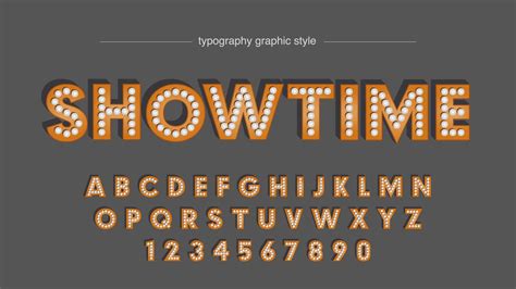 Showtime Abstract Light Bulb Typography 830586 Vector Art at Vecteezy